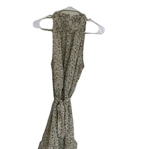 Chic Floral Sleeveless Midi Dress